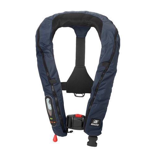COLETE DE FLUTACAO BALTIC AUTO-INFLAVEL MODELO LEGEND 165N - COR AZUL NAVY - CAPACIDADE 40 A 120 KG